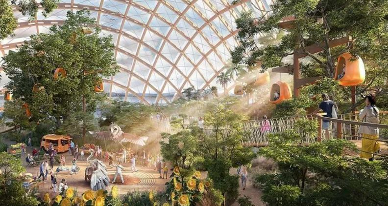 What the space inside the Morecambe Eden Project could look like