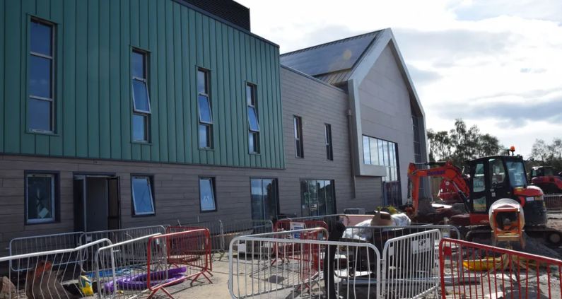 Building work on the Forest of Dean Community Hospital