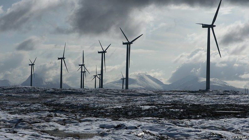 Turbines at the Smola windfarm, Norway (Image: Statkraft)