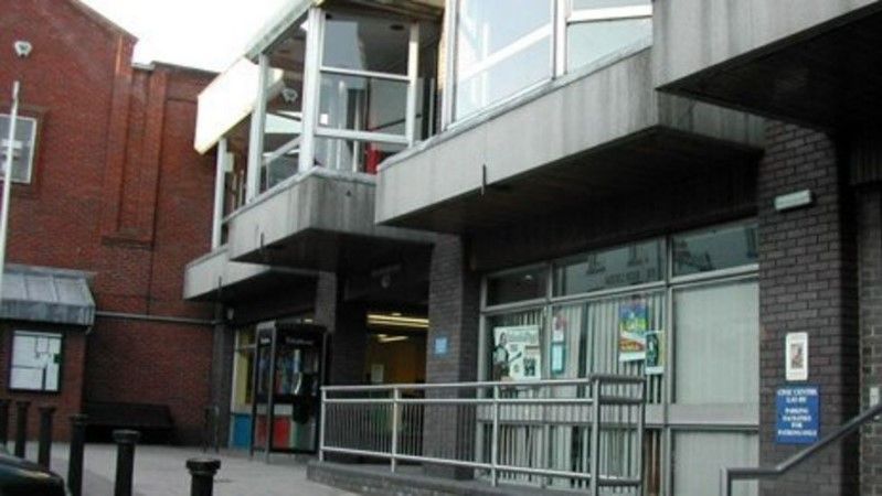 Whitchurch Civic Centre before its refurbishment in 2014