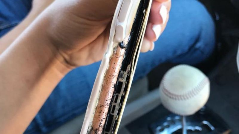 Apple checking 'exploding' iPhone video - BBC News