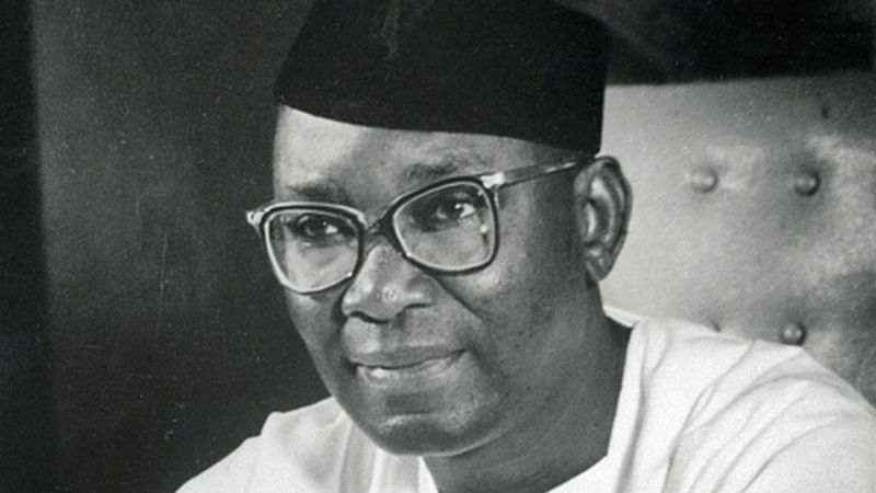 A portrait of Dr. Nnamdi Azikiwe