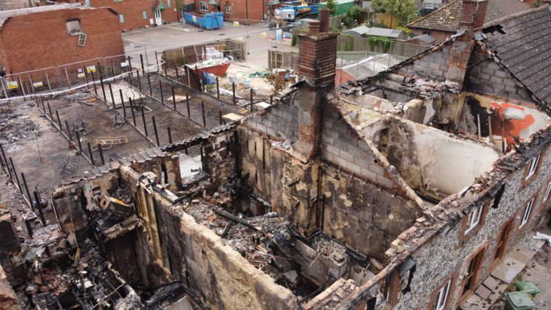 Ashill landlord 'proud' of community after major fire - BBC News