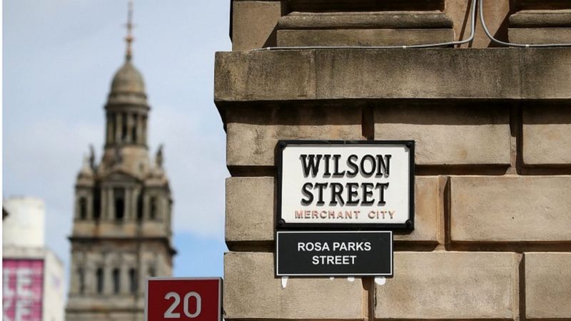 Campaigners Rename Glasgow Streets Linked To Slave Owners Bbc News