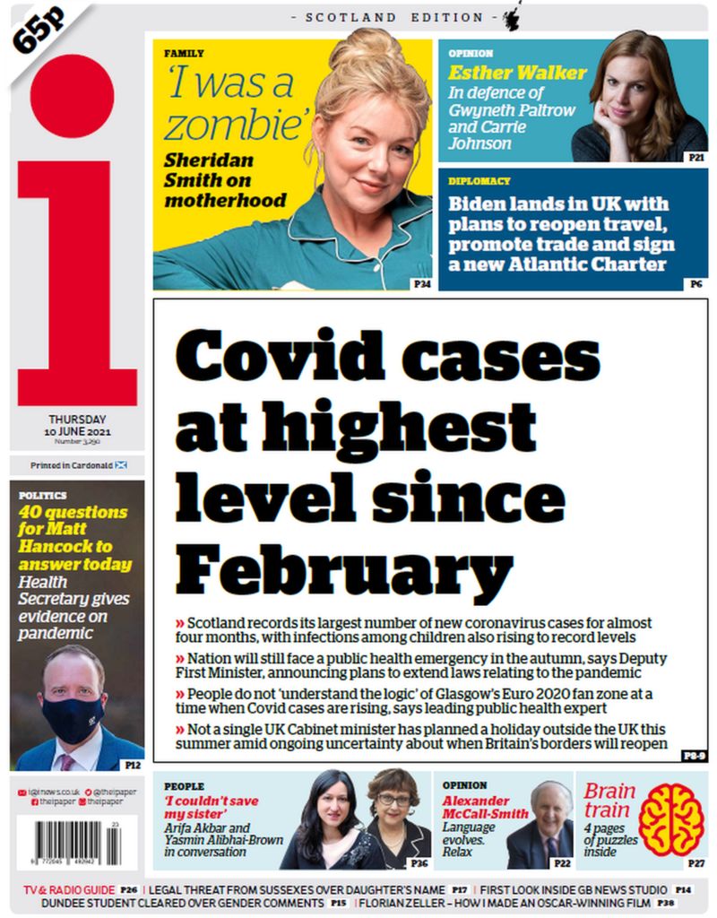 Scotland's papers Soaring Covid cases and new care home rules BBC News