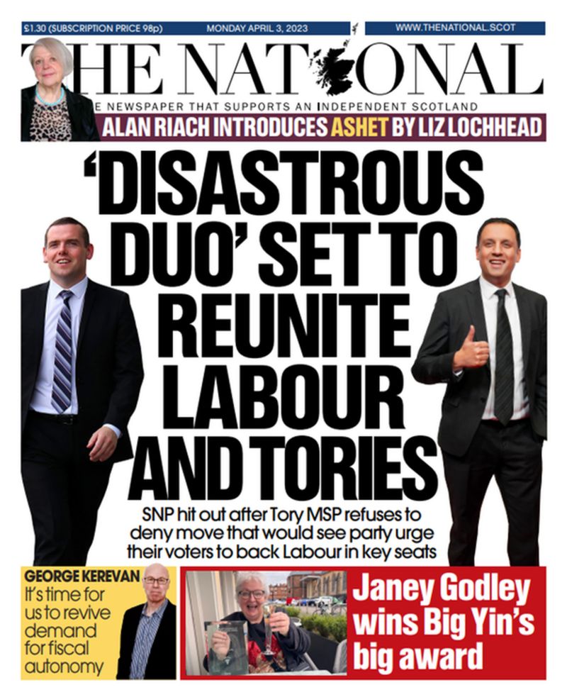 Scotland S Papers Anti Snp Voting Bid And Nhs Waiting Times Bbc News