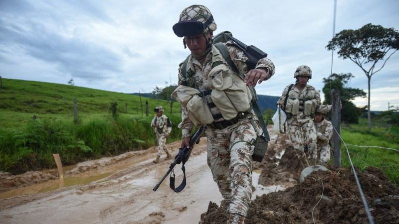 Miembros del Ejército de Colombia