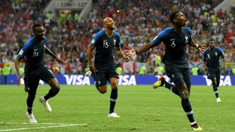 Pogba ghi bàn phút 59 cho Pháp