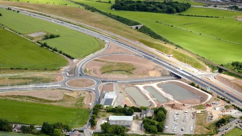 Pivotal Stretch Of Delayed £1bn Aberdeen Bypass Opens - BBC News