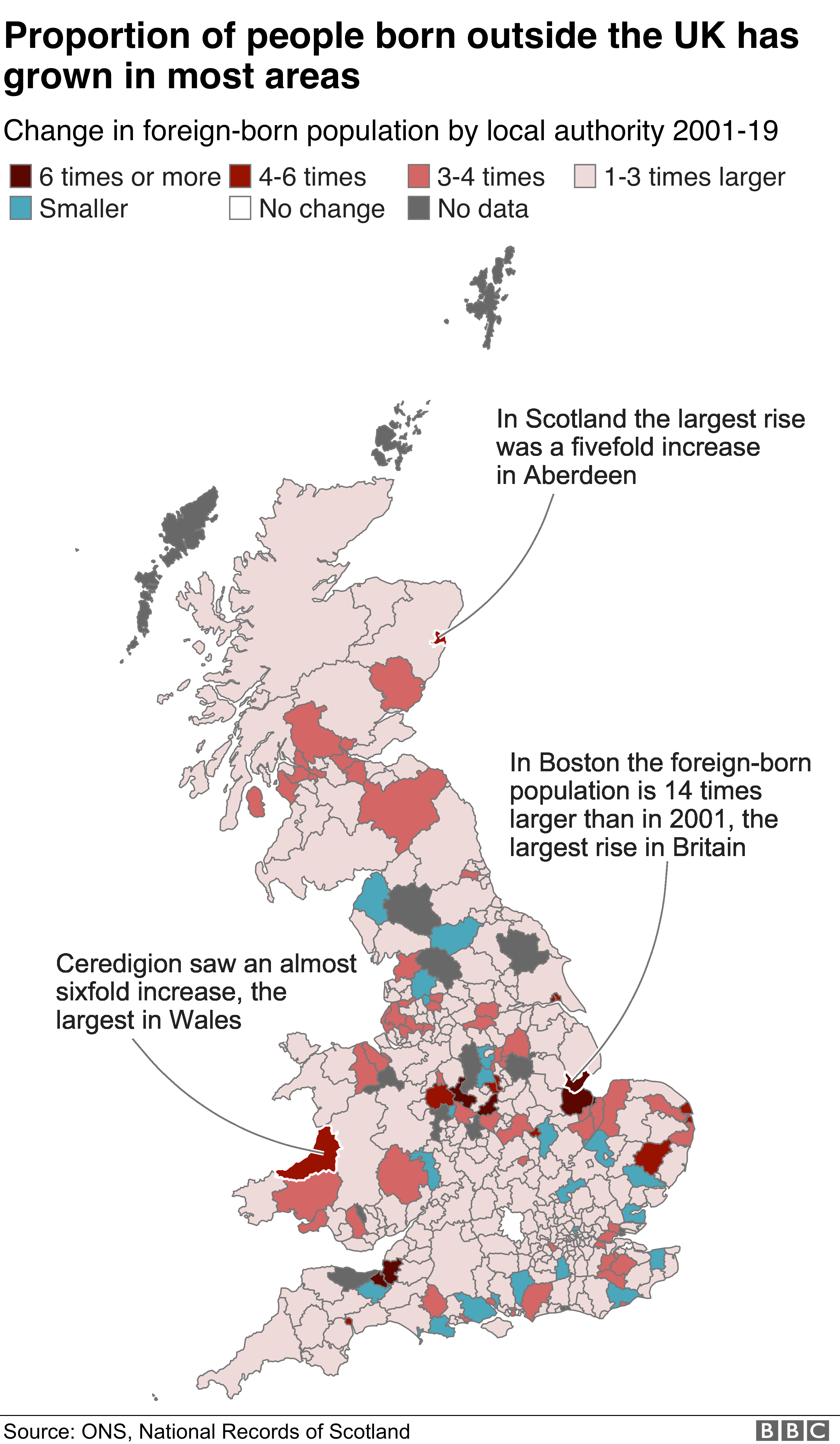 How has immigration changed in your area? BBC News