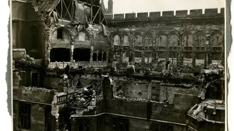 In Pictures Commons Marks 80 Years Since Ww2 Bombing Bbc News