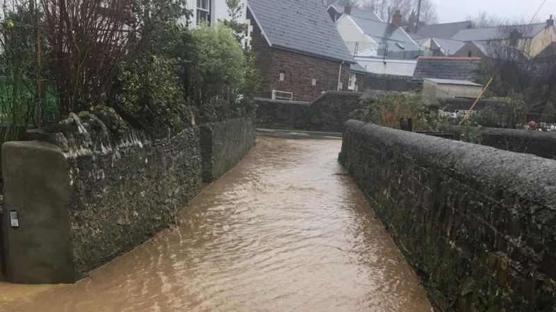 North Devon Flooding Homes Evacuated After Landslides Hit Bbc News