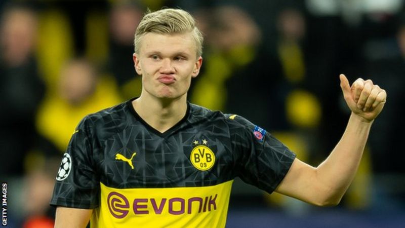 Borussia Dortmund 2-1 Paris St-Germain: Erling Braut Haaland scores ...