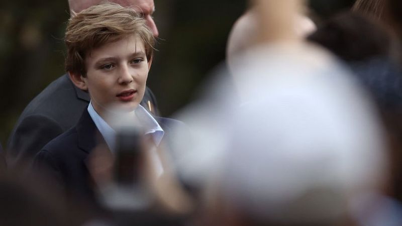 Barron Trump To Attend Maryland School After White House Move Bbc News