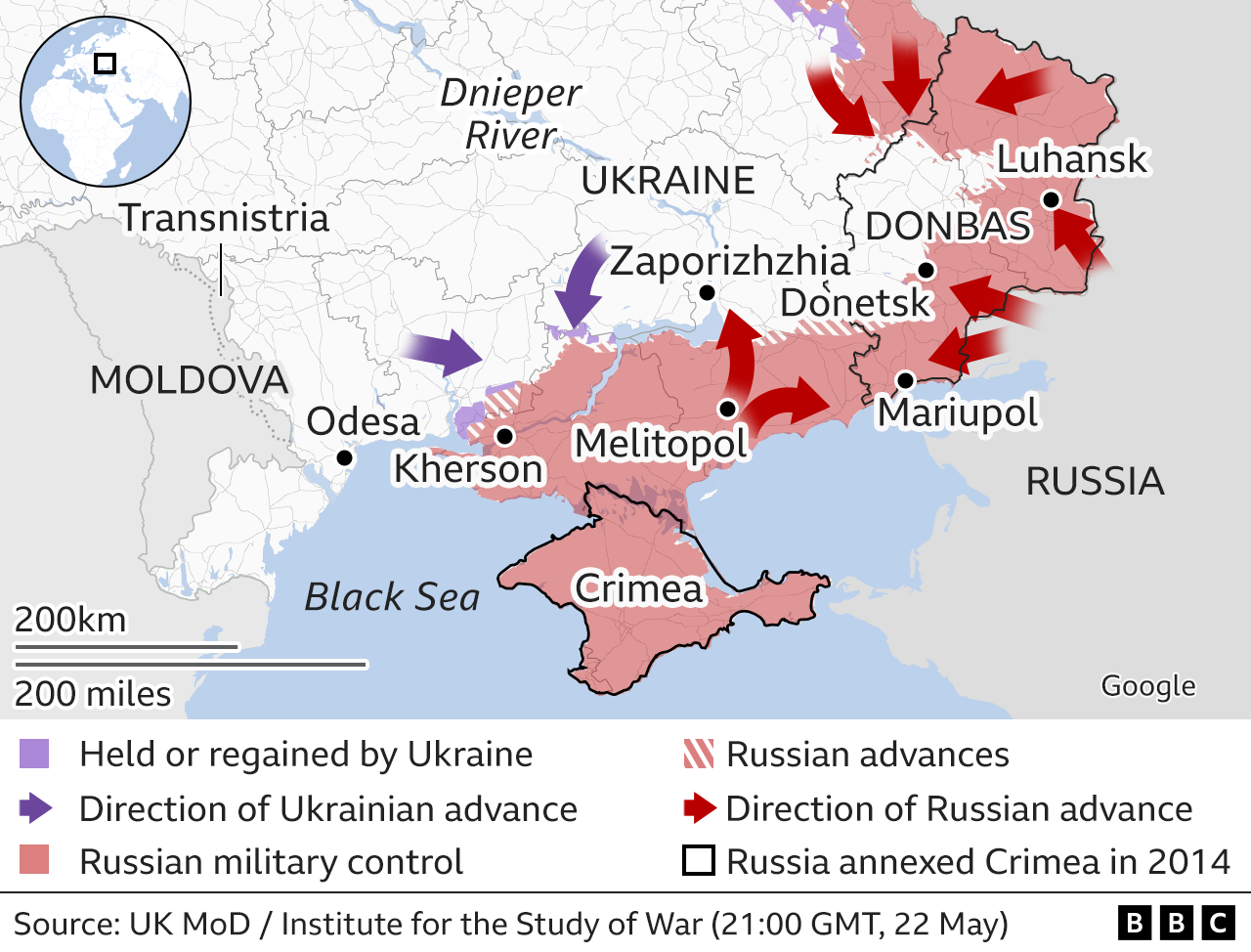  124868417 Ukraine Invasion South Map 2x640 Nc 