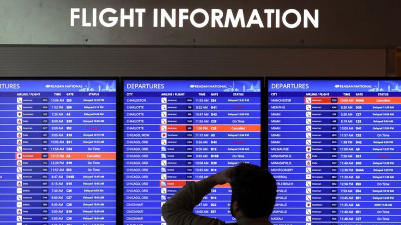 FAA Outage What Are US Airlines Doing For Stranded Customers BBC News