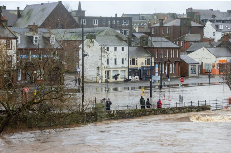 Severe flooding causes road and rail disruption in Scotland BBC News