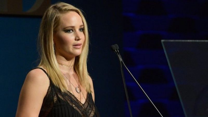 Jennifer Lawrence swaps acting for activism - BBC News