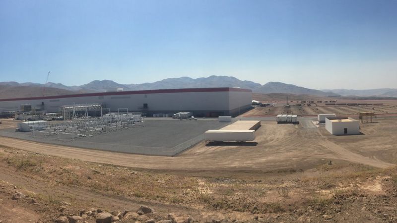 Inside Tesla's gigantic Gigafactory - BBC News