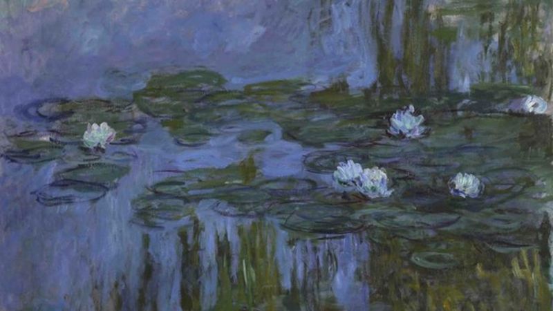 Royal Academy garden show sheds light on Monet's water lilies - BBC News
