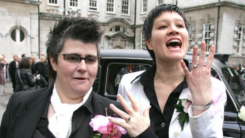 Gay Marriage Two NI Couples Win Permission To Challenge NI Ban In    83851657 Grainneclose 