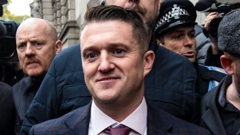 Tommy Robinson: Contempt case referred to attorney general - BBC News