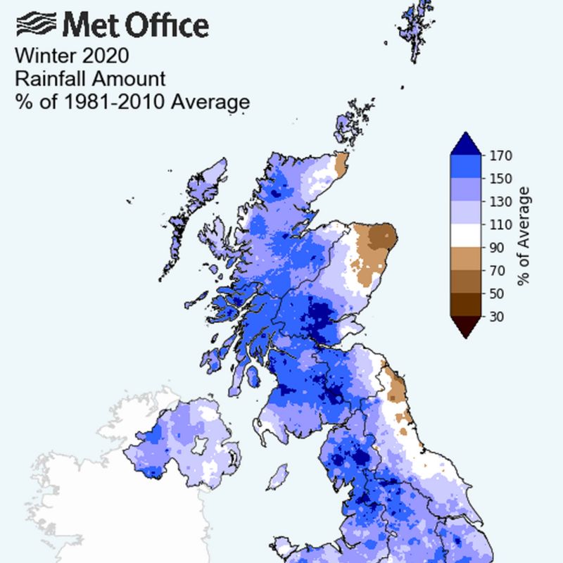 Scotland has second wettest February on record BBC News