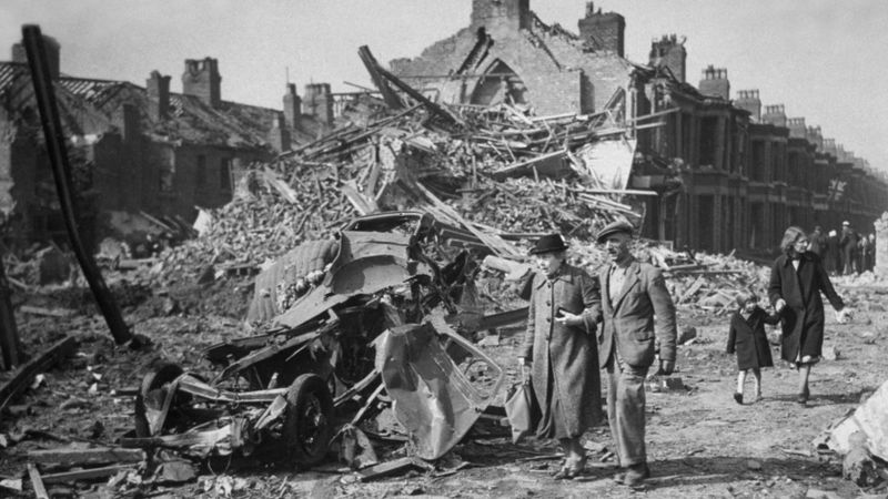 Blitzed cities still deprived 75 years after war - BBC News