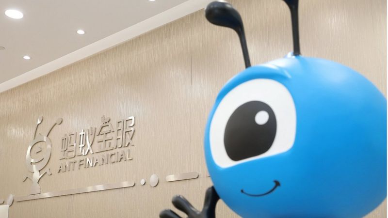 Jack Ma's Ant Group set for record $34bn market debut _114111697_antfinancial