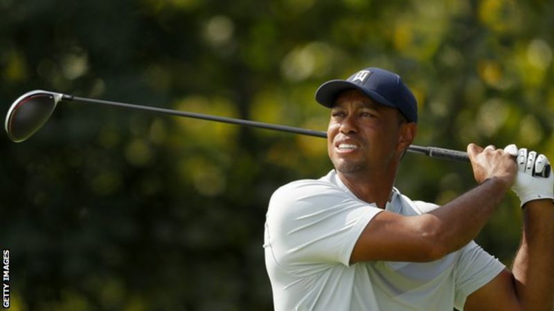 Tiger Woods shoots four-over at first PGA Tour play-off event - BBC Sport
