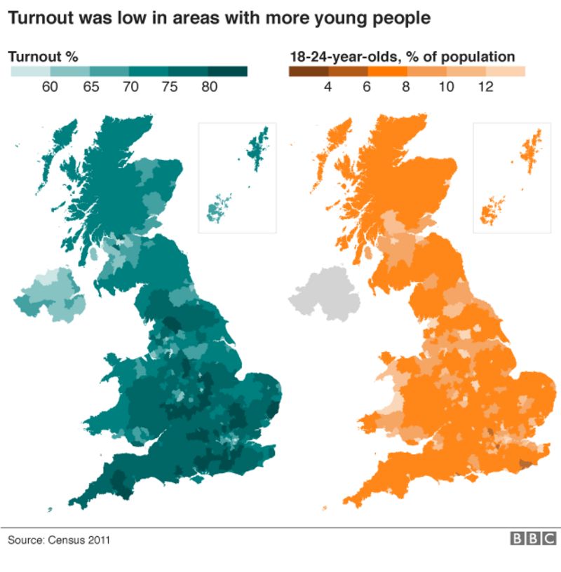 EU referendum The result in maps and charts BBC News