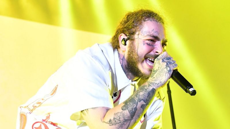 Post Malone's bad luck put down to 'haunted' object - BBC News