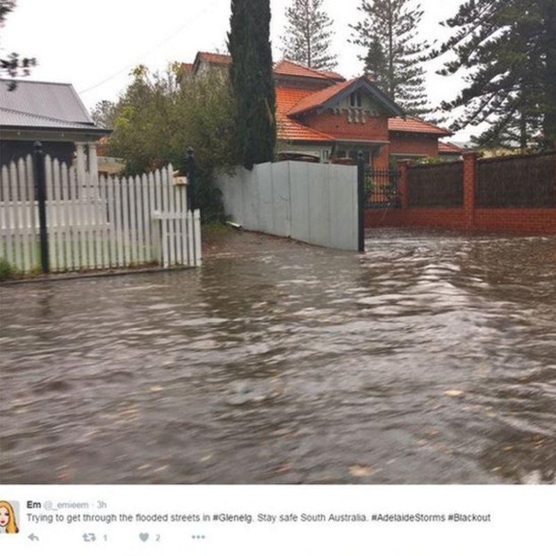 South Australia Storms Leave State Without Power - BBC News