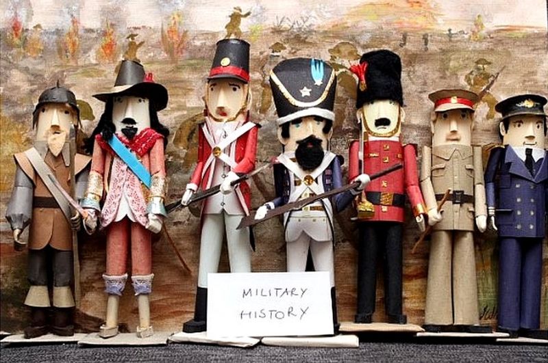 Paper Figurines By St Albans Mystery Maker Put Up For Auction Bbc News