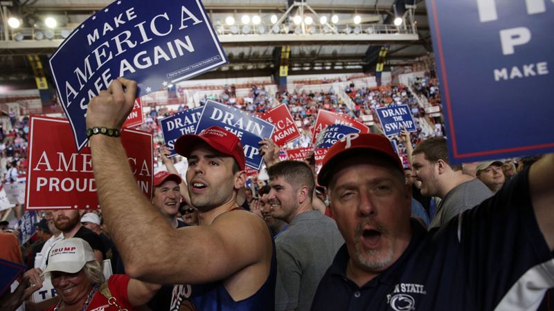 Trump supporters in Pennsylvania