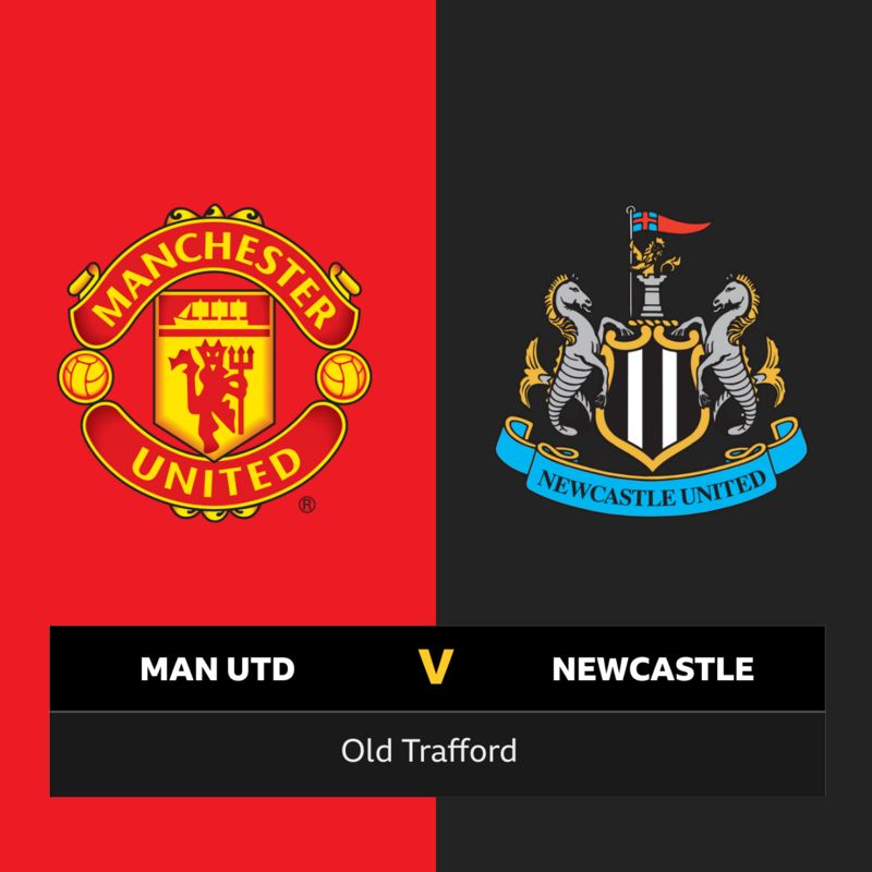 Follow Man Utd v Newcastle live BBC Sport