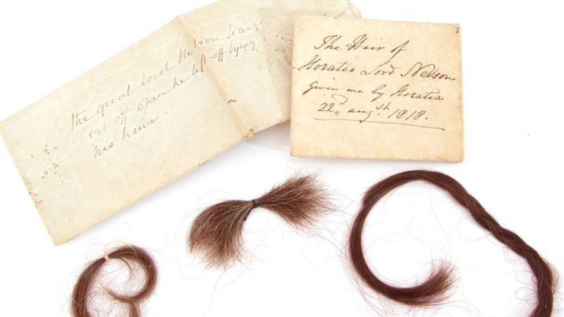 Locks Of Admiral Lord Nelson s Hair Sell For 5k BBC News