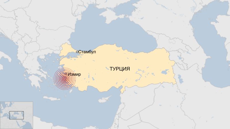 Карта турции где произошло землетрясение