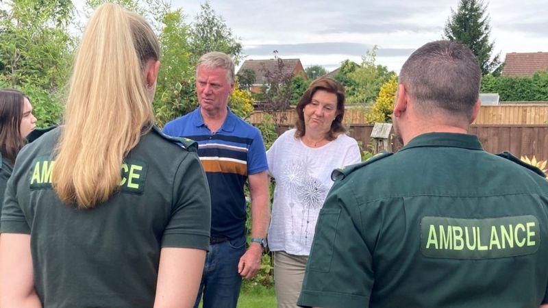 Nottinghamshire Man Reunited With Ambulance Staff Who Saved His Life 