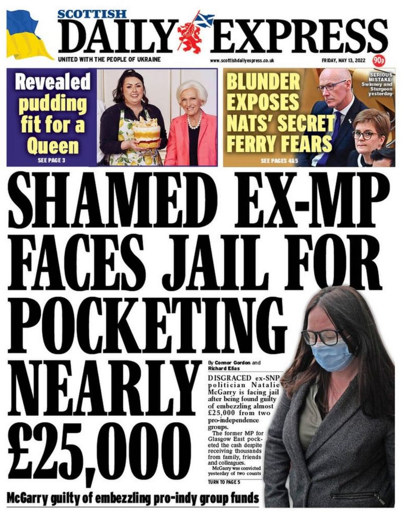 Scotlands Papers Ex Mp Guilty Of Fraud And Train Services Axed Bbc News 7601