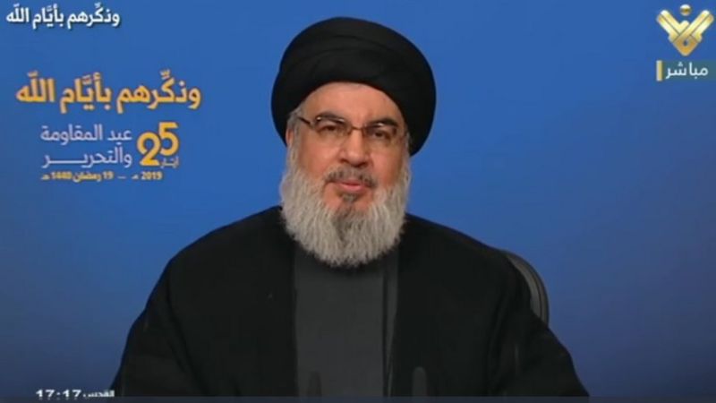 رهبر حزب‌الله در اجتماع علنی حاضر نمی‌شود و سخنرانی‌هایش را به شکل ویدئویی انجام می‌دهد