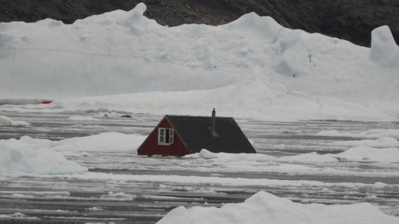 Video of tsunami in greenland