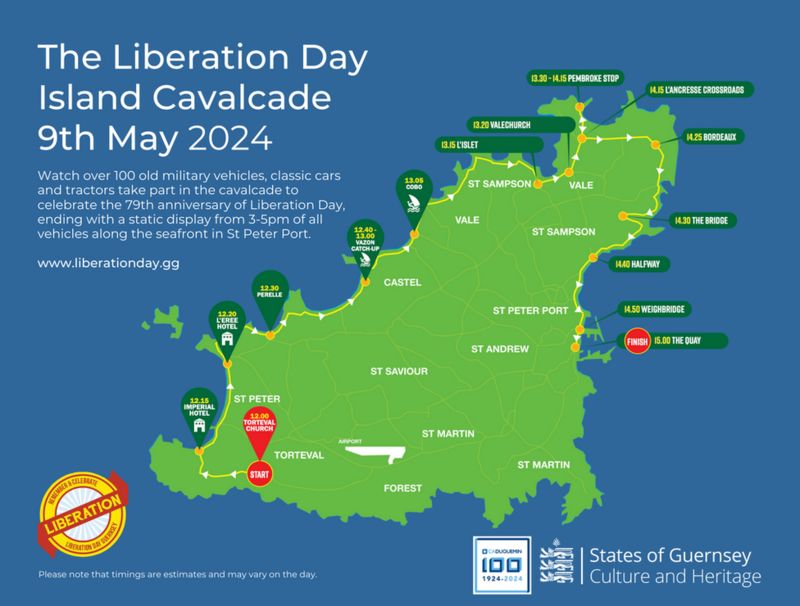 Liberation Day 2024 Guernsey cavalcade route confirmed BBC News