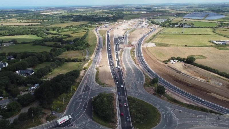 Chiverton Cross: Traffic Lights Installed To Help Ease Congestion - Bbc 