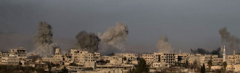 Eastern Ghouta under bombardment
