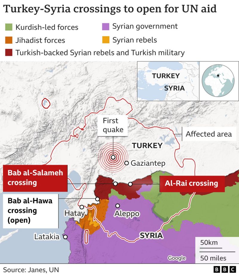 Earthquake-hit Syria to open two more border crossings for aid delivery ...