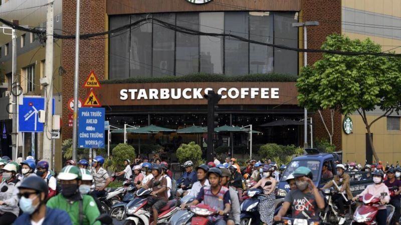 A Starbucks store in Ho Chi Minh City