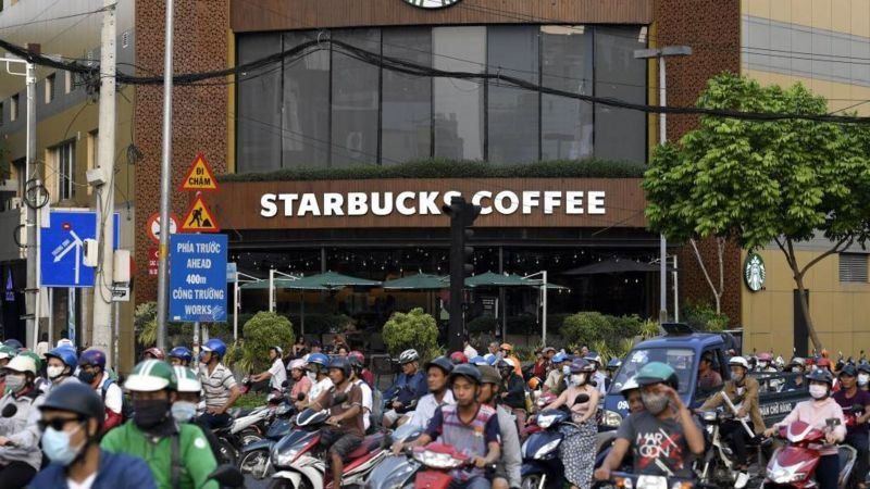 A Starbucks store   successful  Ho Chi Minh City