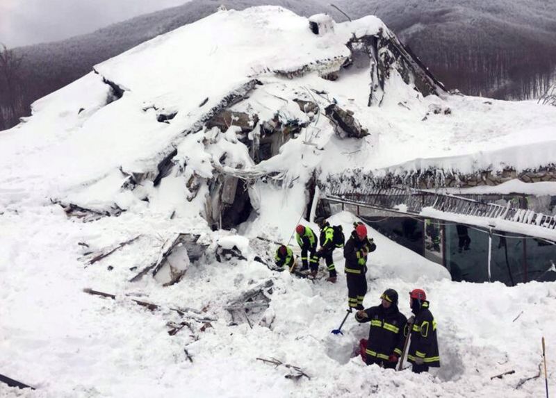 Rigopiano Hotel Avalanche: Italian Rescuers Find No Sign Of Life - BBC News