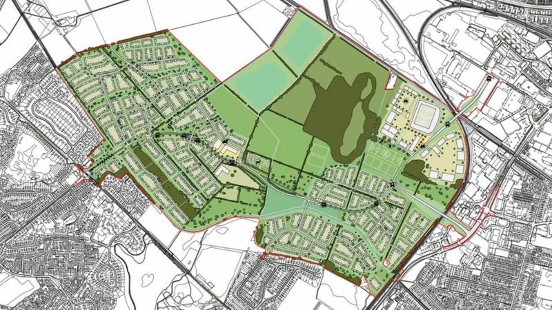 Lincoln western growth corridor plan approved - BBC News